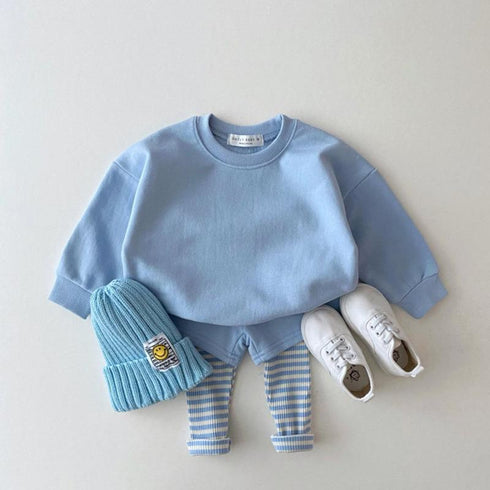 Spring and autumn candy-colored vests pants set